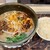 四川担々麺 赤くろ - 料理写真:お料理全景  四川担々麺くろ  サービス小ライス