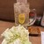 英勇屋 - ドリンク写真:角ハイボールのメガジョッキ＠935円(税込)とお通しの生キャベツ＠300円