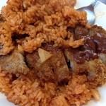 中華食堂 かどや - そぉ〜っとケチャップライスをヨケてみる