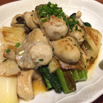 鉄板焼き Oribe - 牡蠣と下仁田ネギ＆キノコ