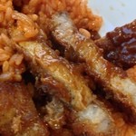 中華食堂 かどや - カツはこんな感じ、ごちそうさまでした！