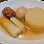 小田原おでん本店 - おでん5種