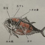 目太間 - 今回はハチの身食べました