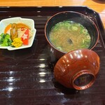 うなぎ料理専門店 せしも - 香のものとしじみ汁