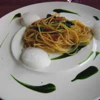 RISTORANTE OZIO - 菜の花とちぢみのパスタ