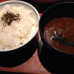 遊喜智 - 味噌汁とご飯のセット