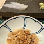 すし善 - 烏賊のお造り　山わさびで