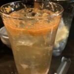 やきとりむっちゃん - 一升瓶のグレープフルーツサワーの素！コレも旨いがレモンの方が好み