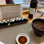 四季亭 - 細巻と赤だし