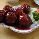 寿蘭 - お勧めの半肉ダンゴ(一つオマケでした)