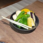 いやしん坊 - 焼き野菜　お箸ではないです^^;