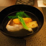 日本料理 晴山 - 甘鯛と自家製からすみのお椀