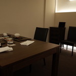 日本料理 晴山 - 一番奥のブース