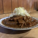 岸田屋 - 牛にこみ＋ネギ