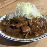 岸田屋 - 牛にこみ＋ネギ