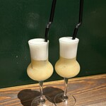 神楽坂ワイン食堂 ビストロ　Entraide - 洋梨と青柚子と実山椒のクーリとレモンの泡