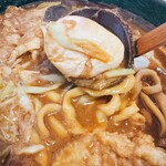 信州そば三城 - ポーチドエッグ化した“たまご”をもらって…