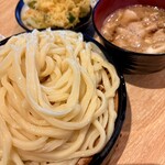 粉家 - 豚つけ汁うどん＋かき揚げ