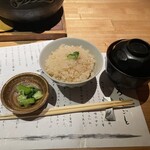 のどぐろ専門 銀座 中俣 - 土鍋ご飯