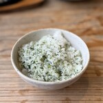 かつ吉 野庵 - 紫蘇ご飯　うまい。