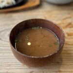 かつ吉 野庵 - 味噌汁