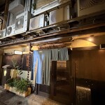 浪速割烹 㐂川 - 店舗入り口。