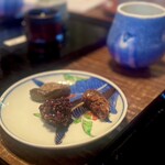 竹やぶ - お通し（そば味噌含む）