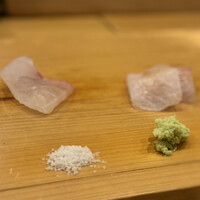 鮨 しゅん輔 阿佐ヶ谷 - 真鯛刺し カンパチ刺し