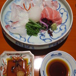 御料理 樋渡 - お造りは醤油かポン酢で