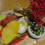 御料理 樋渡 - 八寸の左半分