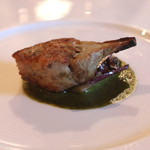 Hermitage de Tamura - アワビとアーティーチョークのハンバーグ仕立て　(2014/11)