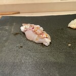 千成寿司 - あら◎こちらのお店ではクエやアラはほぼ出していただけるが、東京ではレアなので楽しみな一品の一つ