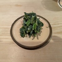 千成寿司 - モロヘイヤの白和え◯