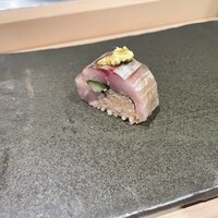 千成寿司 - 鯵の巻き寿司◯