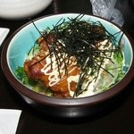 地産工房　ＫＡＮ - 鶏唐と刻み海苔の乗ったサラダ