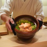 御成門はる - ぶり炊込みごはん