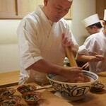 御成門はる - ほうれん草きくらげ胡麻和え