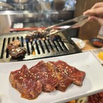 ライブ焼肉 てんぐ - ハラミタレ ハーフ950円