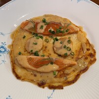 キノシタ - タスマニアサーモンのスモークとじゃがいものクレープ