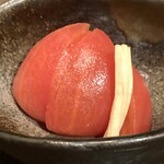 鳥善 鳥ふじ - とまとの浅漬け