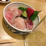 Tsuki sushi - 刺身一人前1000円、ハイボール300円