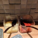 ラーメン 野良裏家 - 卓上味変調味料