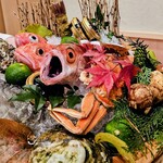 鮨 赫 sushi aka Tokyo - 本日のスター達。でっかいお口はノドグロ