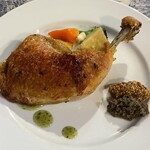 ブラッスリー ジョーゾー - 匠美鶏骨付きもも肉のコンフィ