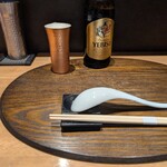 らぁ麺や 嶋 - お箸は、RAMEN MATSUIさんと同じでした。