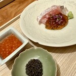虎白 - 白甘鯛 キャビア イクラ
