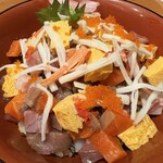 本気家 源天 - バラ寿司　ご飯大盛り