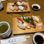 暁寿司 - ランチ握り×2