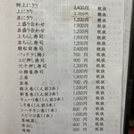 暁寿司 - メニュー③