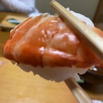 暁寿司 - 海老の握り②